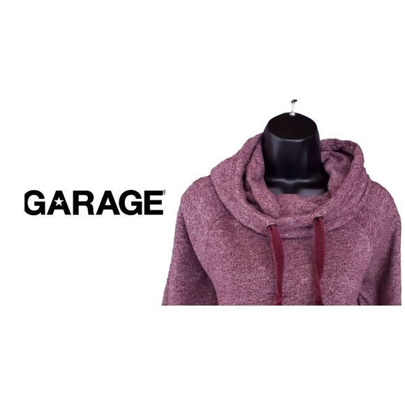 Hoodie with Cowl Scuba Neck by Garage - Picture 1 of 5